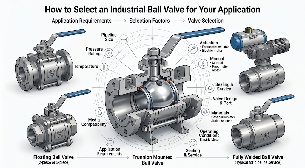 How to Select an Industrial Ball Valve for Your Application